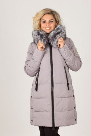 Женская зимняя парка с капюшоном 