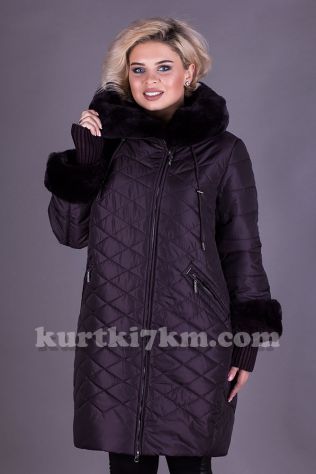 Пальто з хутром з верблюжої вовни батал Damader 1839E