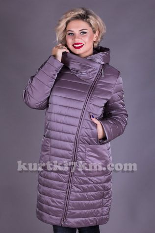 Куртка зимняя без меха большого размера Snow beauty 1882