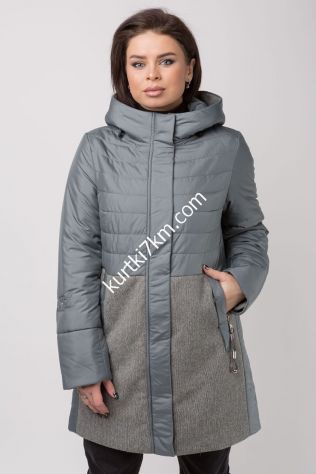 Подовжена комбінована куртка Queit Poem 0703