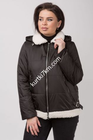 Стильна куртка-пілот Snow beauty 21061