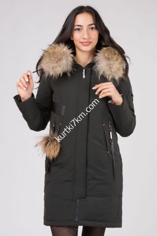 Парка зимова молодіжна з натуральним хутром Visdeer 1991