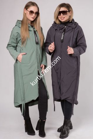 Шикарний довгий плащ великого розміру Mishelle 79785