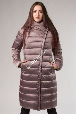 Жіночий приталений пуховик великих розмірів Visdeer 1937