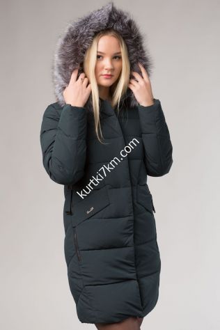 Коротка зимова куртка з хутром чорнобурки Damader 1921