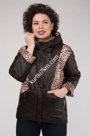 Комбінована жіноча куртка Snow beauty 21087