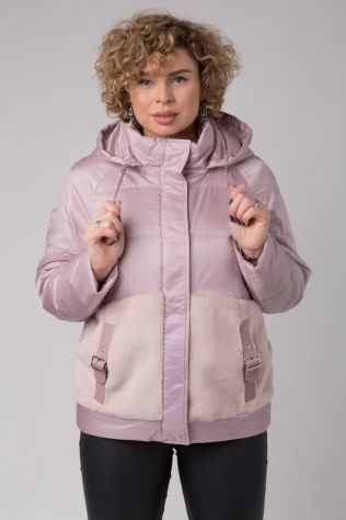 Осіння комбінована куртка Snow beauty 22123