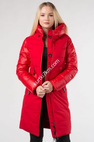 Жіноча парка червона Peercat 19-001