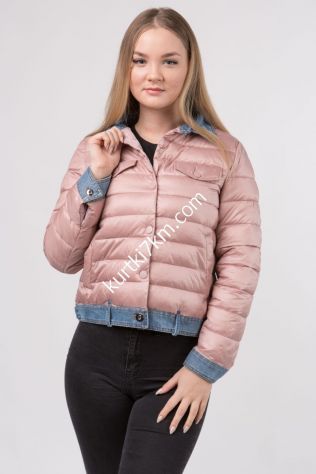 Рожева коротка курточка Many You 8165