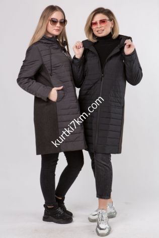 Пальто жіноче весняне великих розмірів Snow Owl 9882