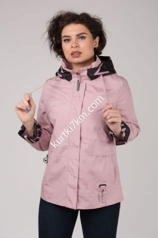 Коротка вітровка з капюшоном Queit Poem 0860