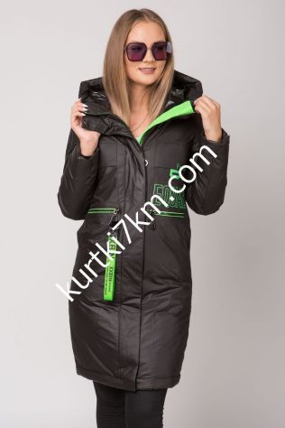 Чорна зимова парка Visdeer 297