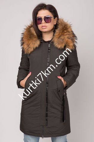 Парка жіноча зимова з хутром Damader 21061