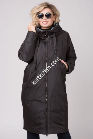 Пуховик кокон на натуральному пуху Mishele 78670