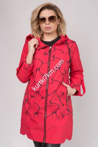 Вітровка-плащ жіноча великого розміру Ocean 2031