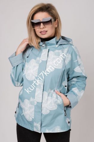 Жіноча вітровка з квітковим принтом Queit poem 0252-1