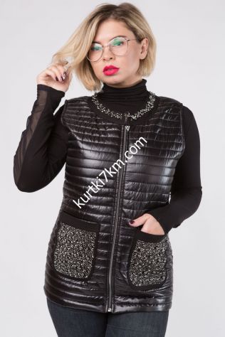 Жилетка жіноча з камінням 123