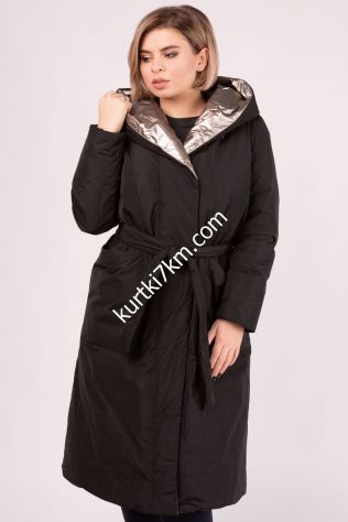 Зимове пальто великого розміру Snow beauty 9085