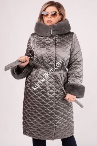 Стильное пальто большого размера Snow beauty 1773 Эксклюзив