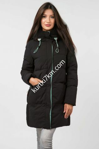 Чорний пуховик-парка Towmy 3201-1