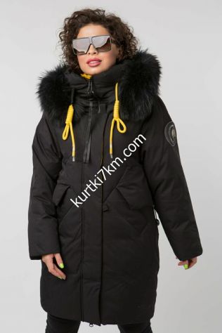 Пуховик-парка з шикарним хутром Towmy 0546
