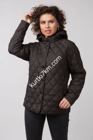 Коротка чорна куртка Money You 8204