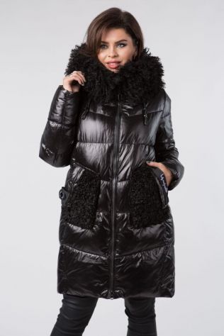 Пуховик з хутром Mishele 22010