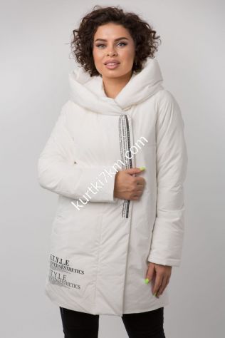 Зимовий пуховик білий Tongcoi 9078