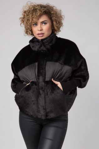 Легка шубка з екомеха Snow beauty 21122