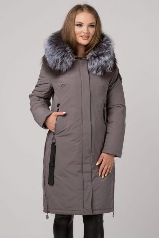 Парка з хутром чорнобурки Damader 6066-C