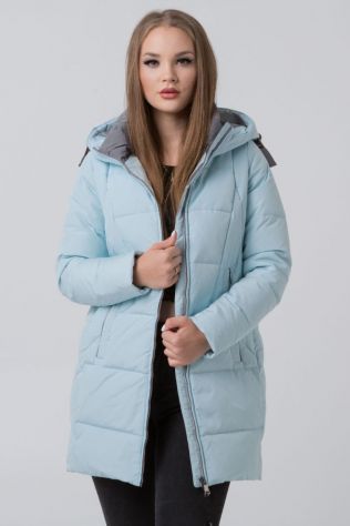 Зимовий блакитний пуховик Vavilona 8786