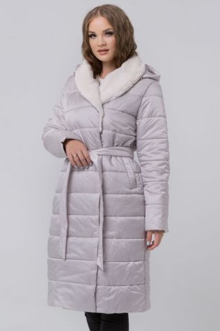Шикарне пальто з хутром Snow beauty 022