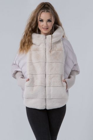 Зимова хутряна куртка Snow beauty 21001