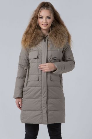 Парка з натуральним хутром єнота Damader 6152