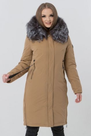 Парка жіноча з натуральним хутром Damader 6066