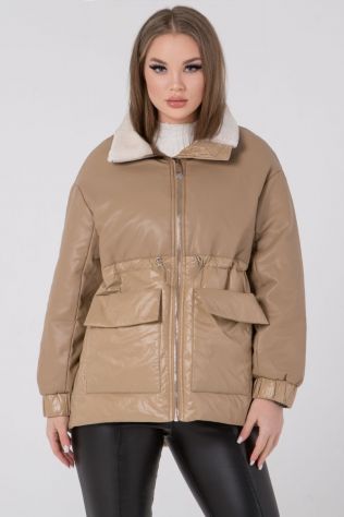 Стильна куртка oversize Button 8843