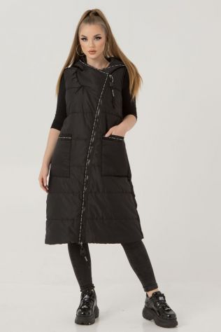 Довга жилетка на синтепоні Eze 78907