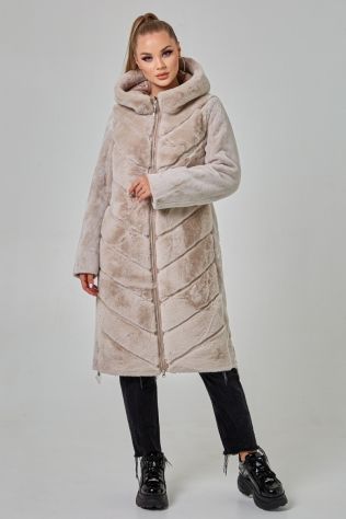Довга  еко шуба преміум Moda 2267