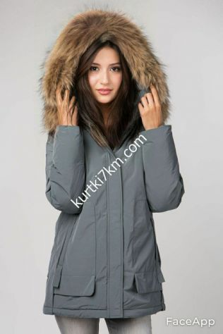 Парка з натуральним хутром єнота Damader 51013A