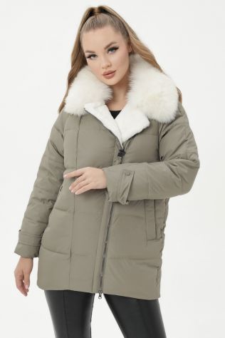 Куртка зимова з натуральним хутром Damader 1731