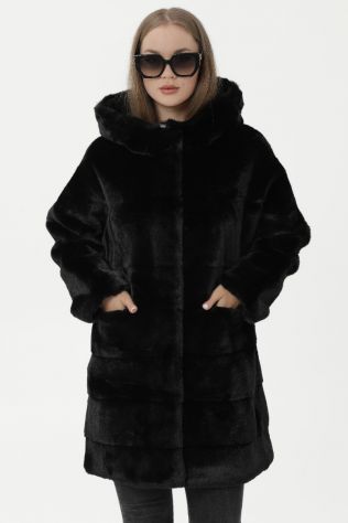 Шуба з экохутра  преміум класу Snow beauty 8800
