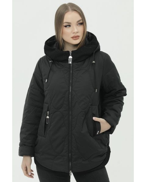 Чорна жіноча куртка Visdeer 2425